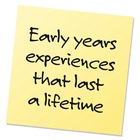 Early years experiences that last a lifetime
